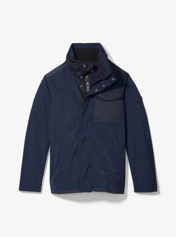 Panske Bundy Michael Kors Woven Field Indigo - Oblecenie Michael Kors Vypredaj | EVGRD-0589
